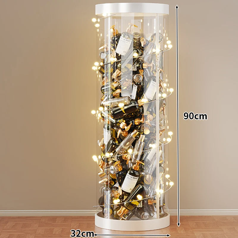 Hohe klare acryl vertikale Display-Zylinder für Mini-Parfüm- & Probeflaschen-Sammlung