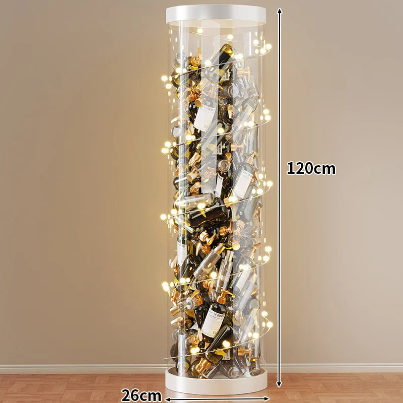 Hohe klare acryl vertikale Display-Zylinder für Mini-Parfüm- & Probeflaschen-Sammlung