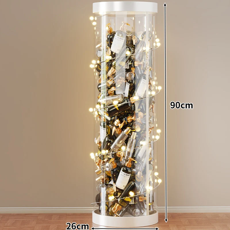 Hohe klare acryl vertikale Display-Zylinder für Mini-Parfüm- & Probeflaschen-Sammlung