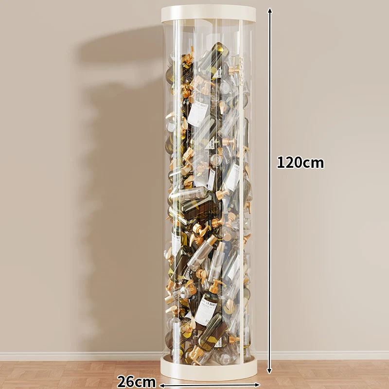 Hohe klare acryl vertikale Display-Zylinder für Mini-Parfüm- & Probeflaschen-Sammlung