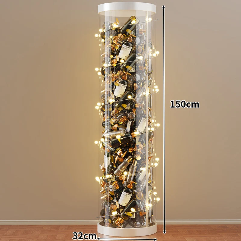 Hohe klare acryl vertikale Display-Zylinder für Mini-Parfüm- & Probeflaschen-Sammlung