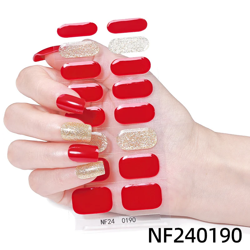 Funkelnde Gel-Nagelwickel