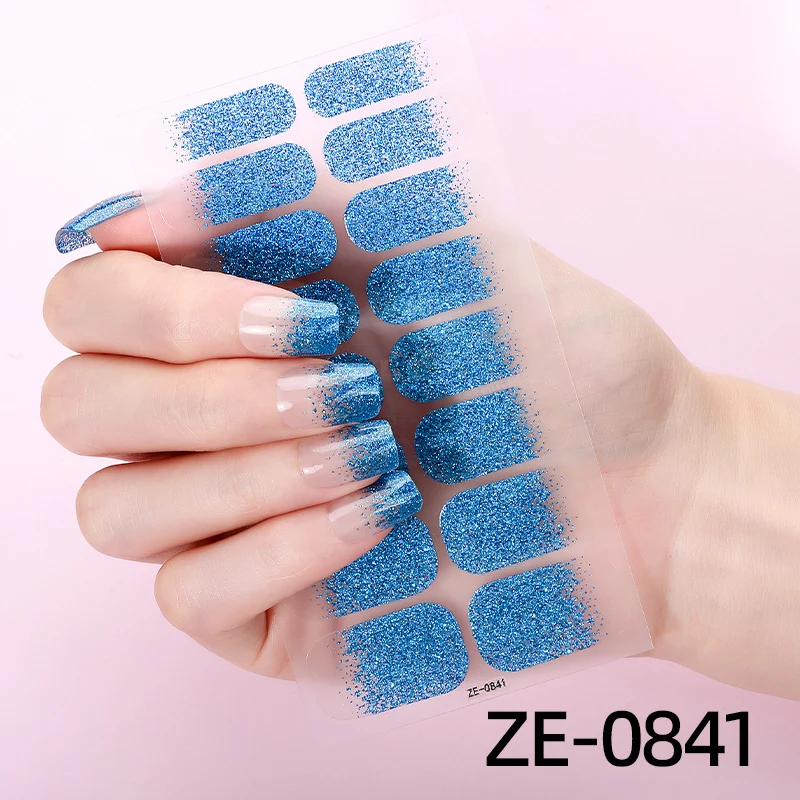 Schimmernde Glitzer Nagelstreifen
