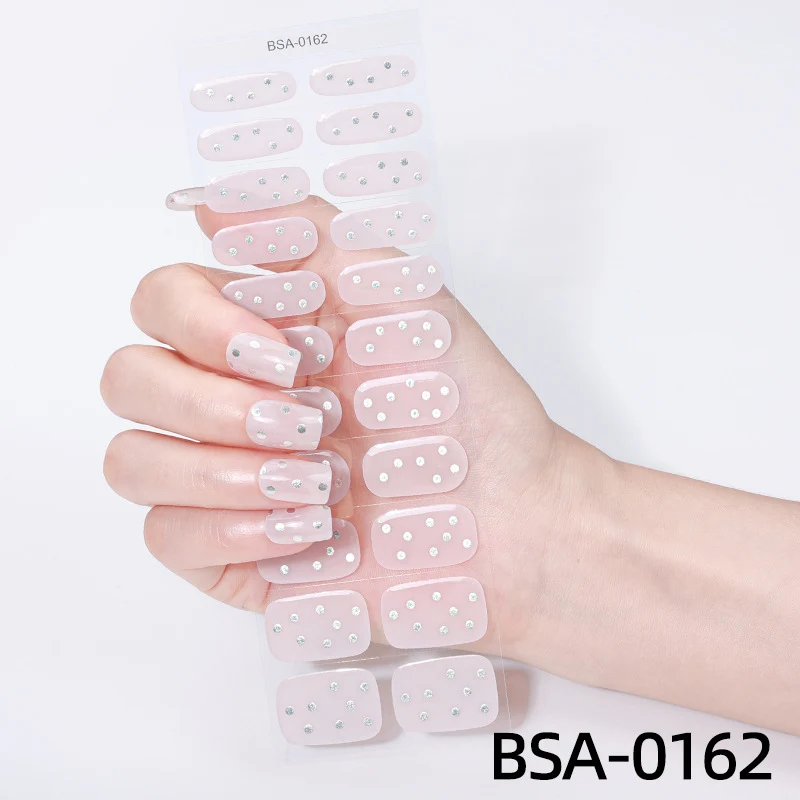 Strass-besetzte Nagelwickel