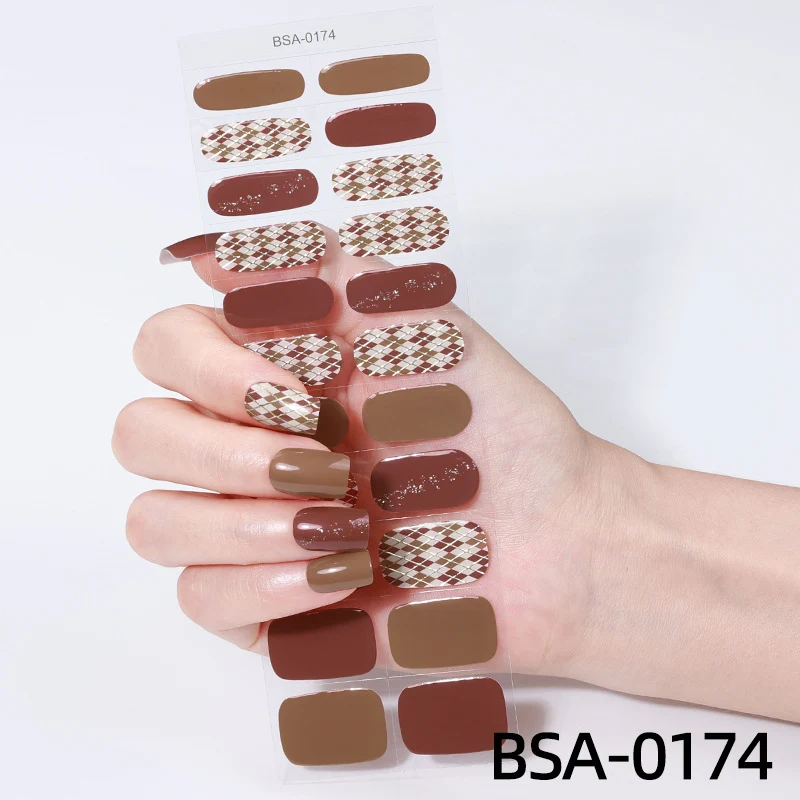 Strass-besetzte Nagelwickel