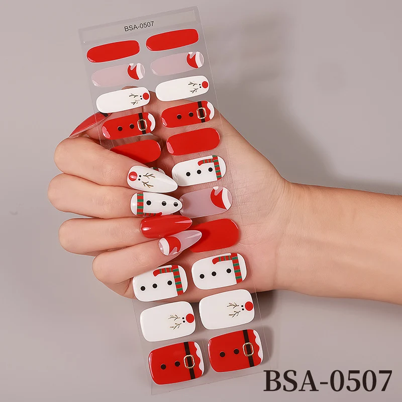 Künstlerische florale Nail Wraps