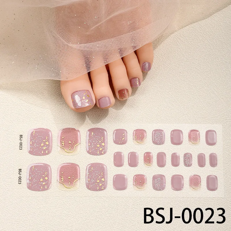 Künstlerische florale Nagelkunst-Wickel