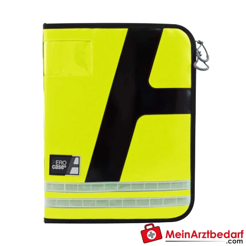 AEROcase ORGAbag DIN A4 Multi-Organizer 4‑ oder 2‑fach Lochung farbcodiert mit Alu‑Klemmbrett