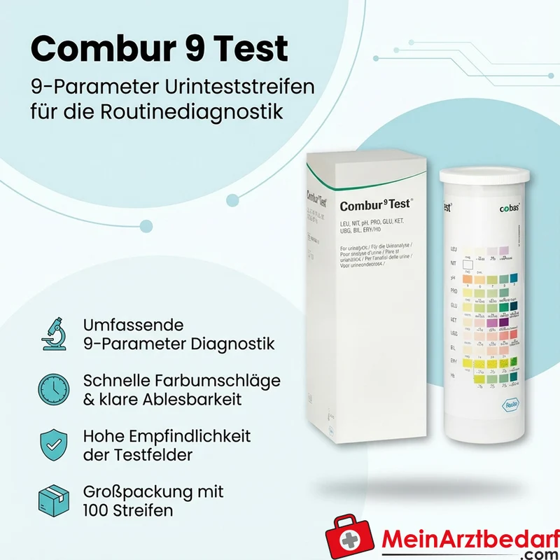 Combur 9 Test, 100 Urinteststreifen