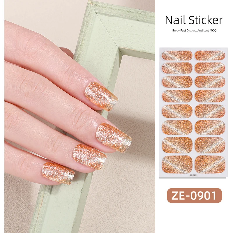 Ombre Glitter Nagel Wraps