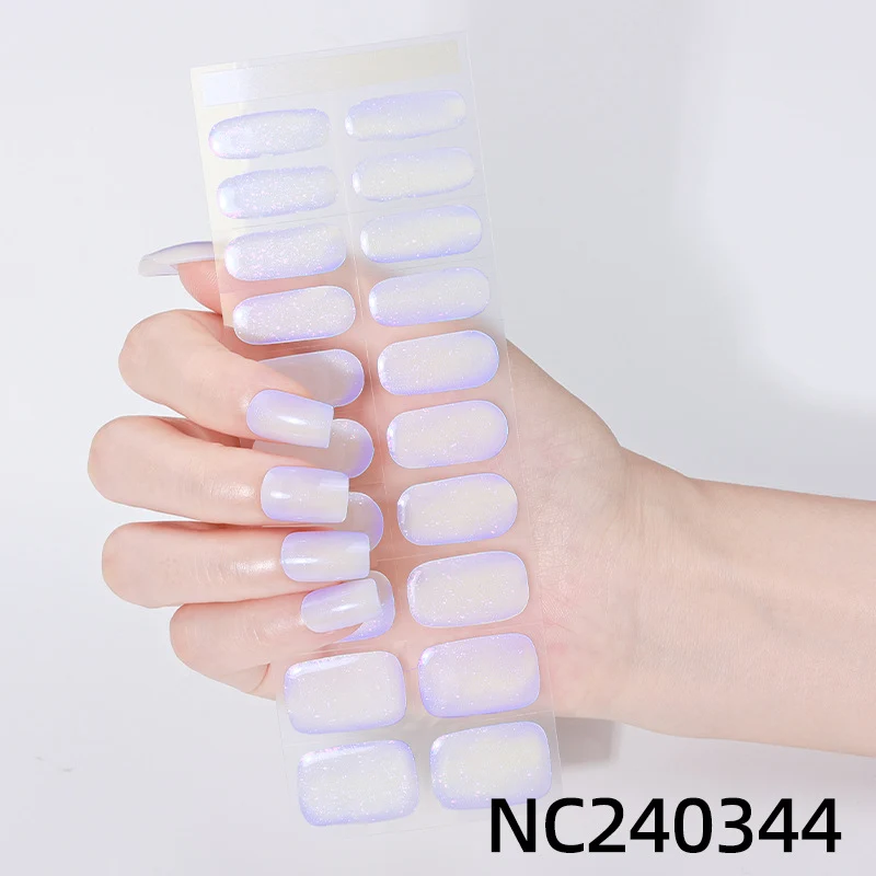 Iridescent Nagelkunst Aufkleber