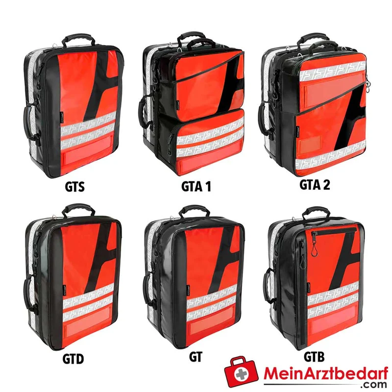 AEROcase PROpack Notfallrucksack AEROtex PLANPRO Leuchtrot RAL 3024 28 Magnetfelder gepolsterter Rücken