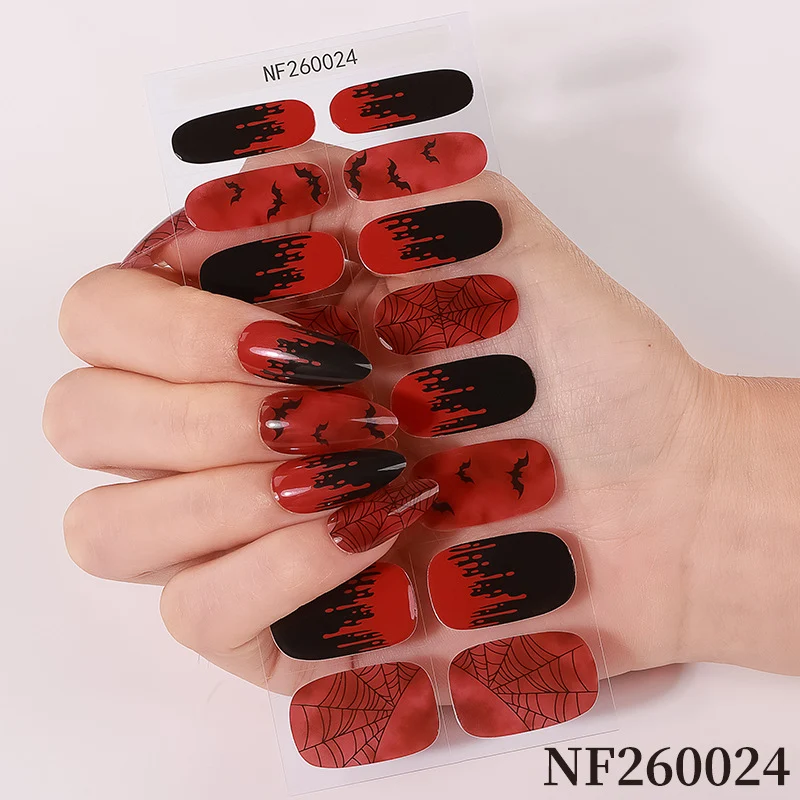 Halloween-inspirierte Nagelkunst-Wraps