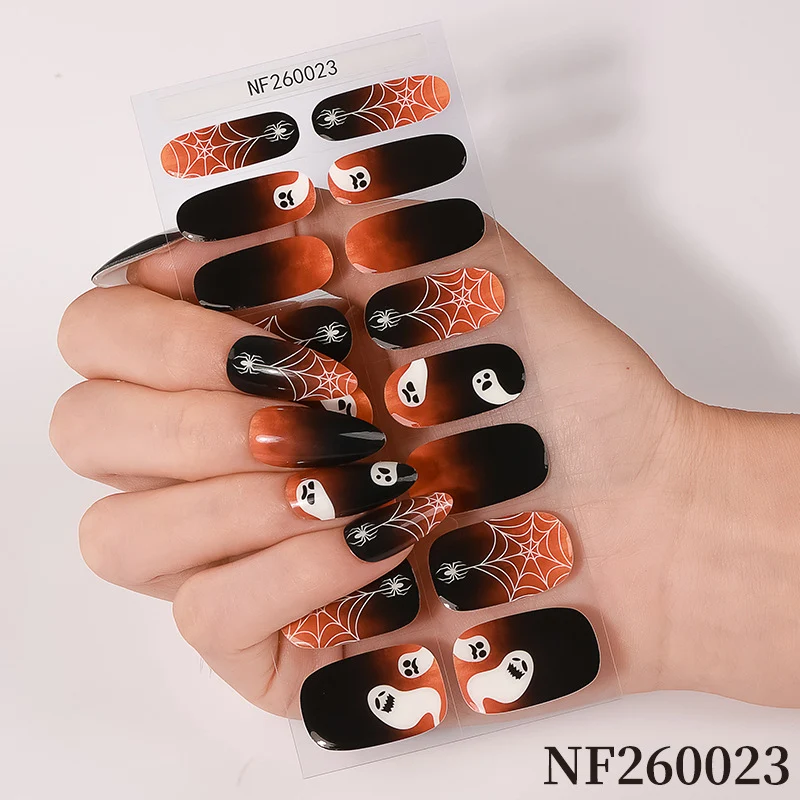 Halloween-inspirierte Nagelkunst-Wraps