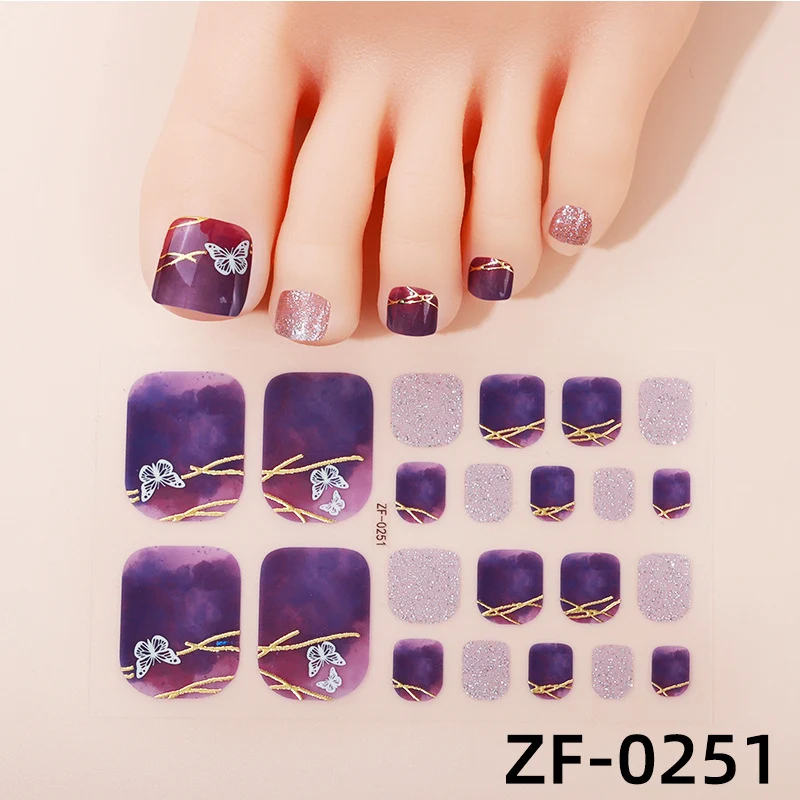 Gradient-Nagelkunst-Sticker