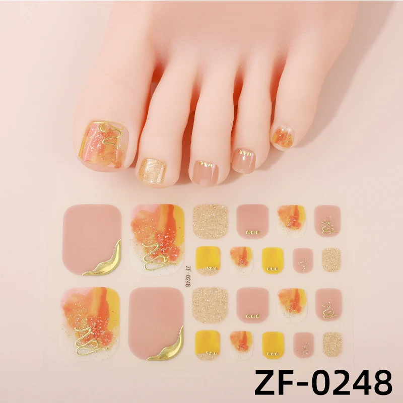 Gradient-Nagelkunst-Sticker