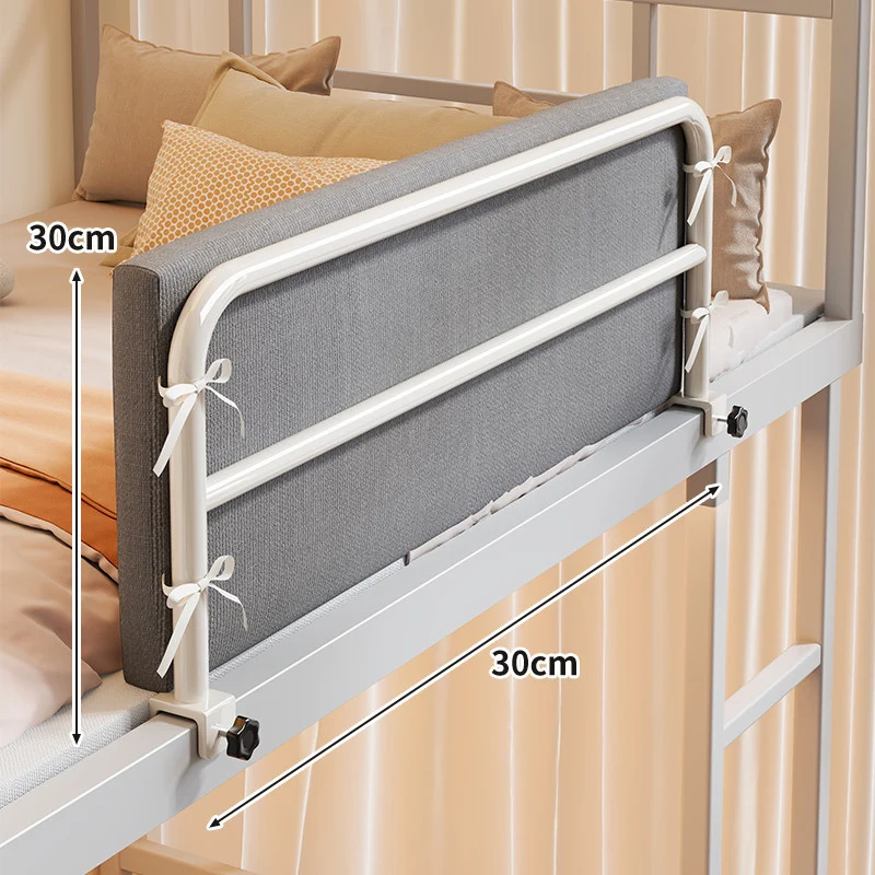 Bunkbett-Sicherheits-Seitenleiste mit gepolstertem Stoffschutz und Klemmmontage