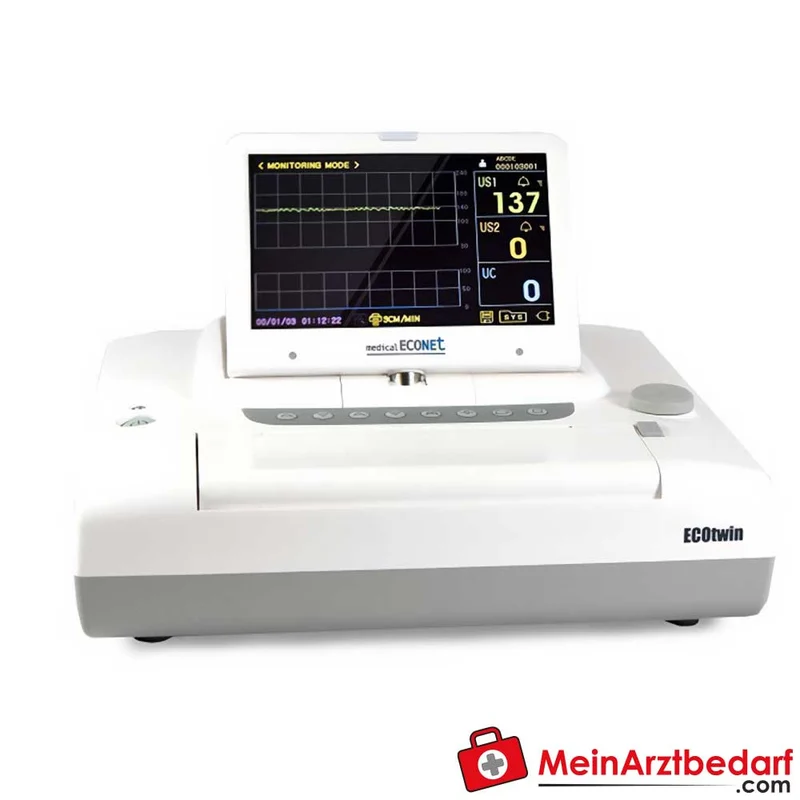 medical ECONET ECOtwin Zwillings-Fetalmonitor mit 7” LCD-Display