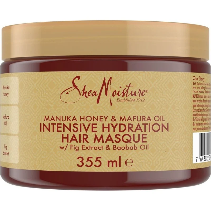 Shea Moisture Haarmasker Manuka Honey & Mafura Oil Intensive Hydration 355 ml