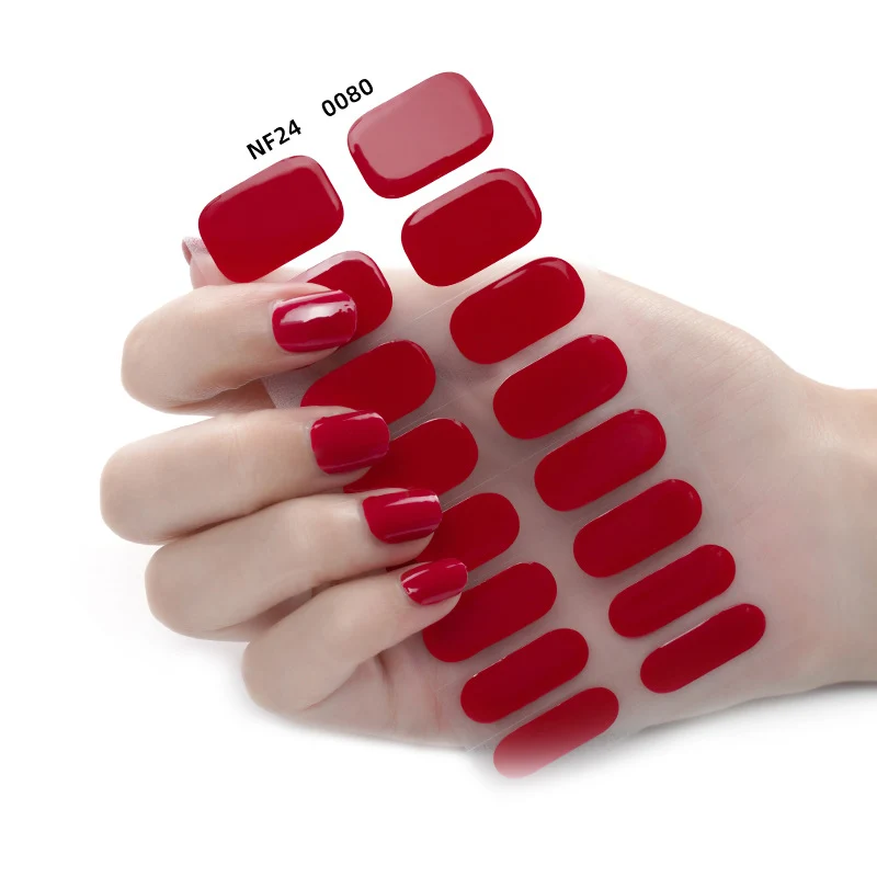 Glänzende Finish Gel-Nagel-Wickel