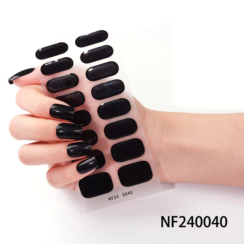 Glänzende Finish Gel-Nagel-Wickel