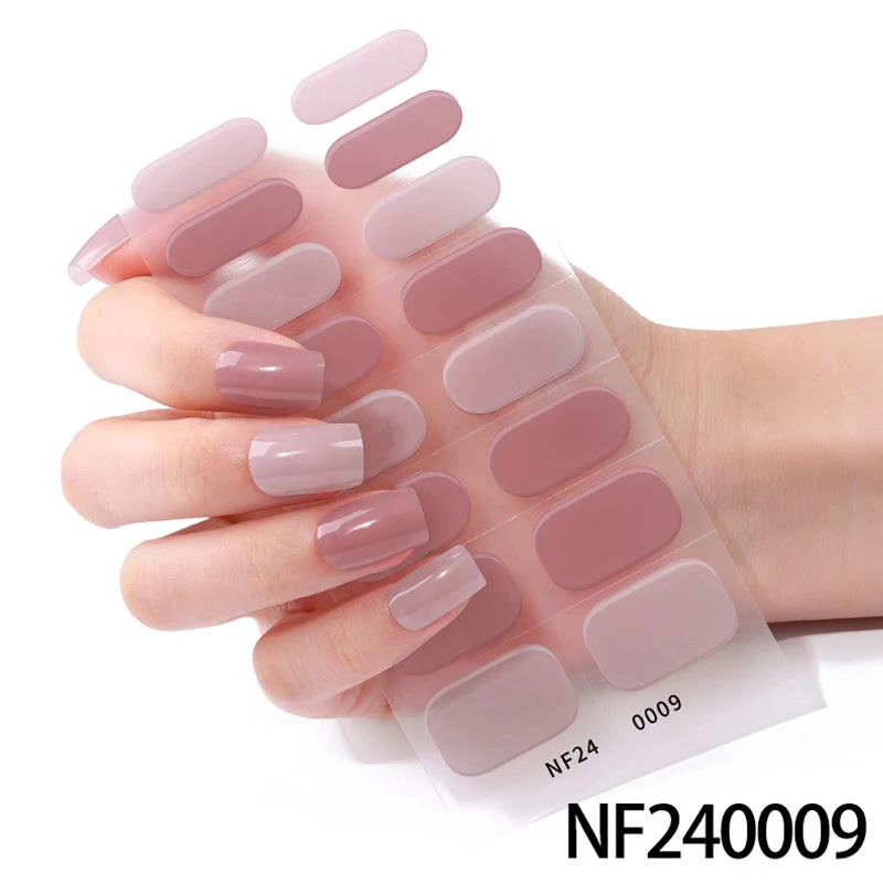 Glänzende Finish Gel-Nagel-Wickel