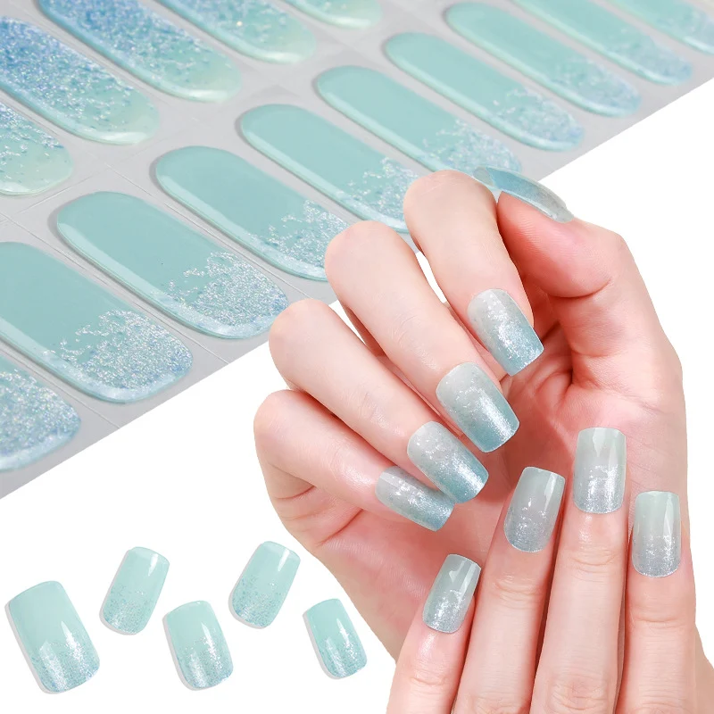 Glitzernde Nagelaufkleber