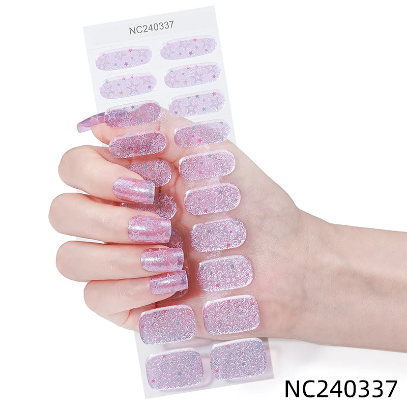 Glitzernde Nagelaufkleber