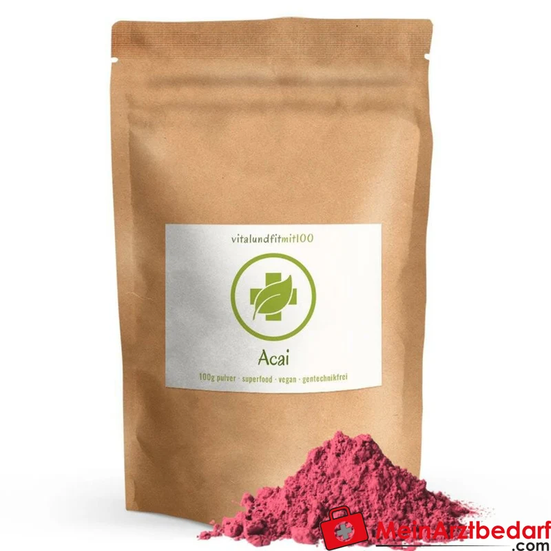 Acai Pulver 100 g gefriergetrocknet 100% rein Rohkost