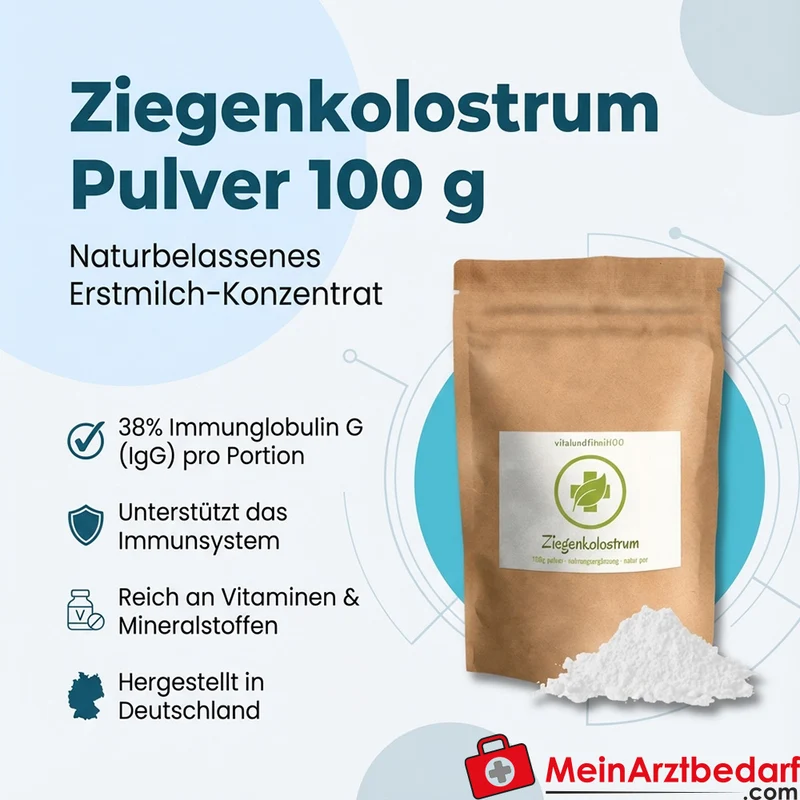 Ziegenkolostrum 38% IgG Pulver 100 g