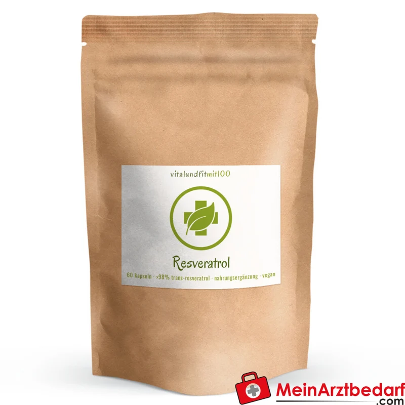 Resveratrol 500 mg Trans-Resveratrol Kapseln vegan 98% HPMC