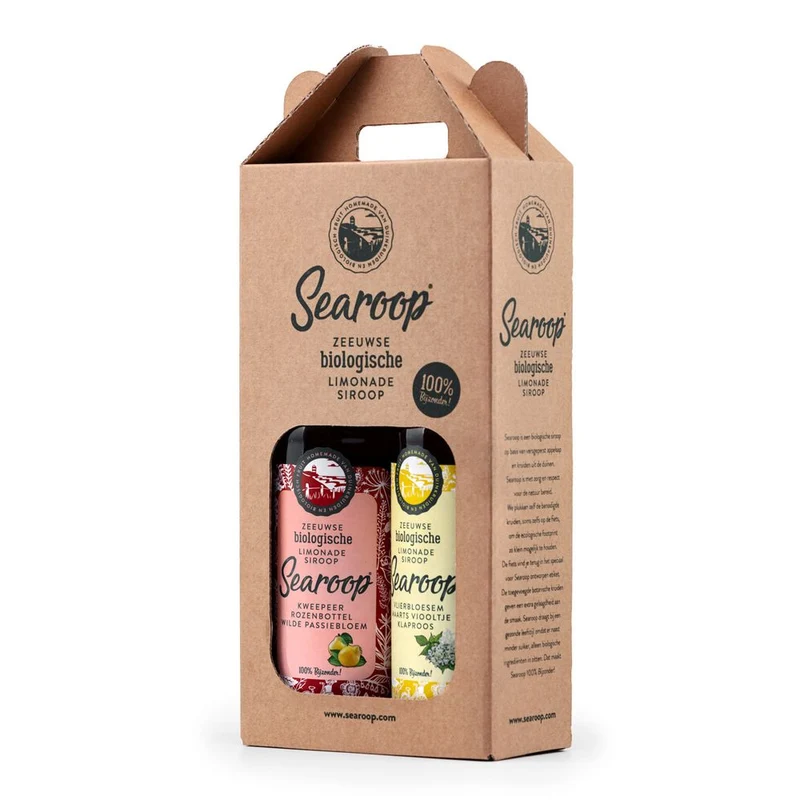 Searoop Biologische Limonadesiroop Kweepeer Geschenkpakket 1000 ml