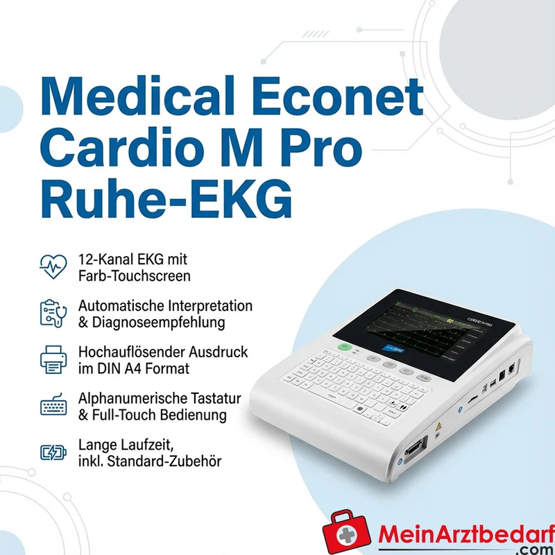 medical ECONET Cardio M Pro, 12-Kanal-Ruhe-EKG