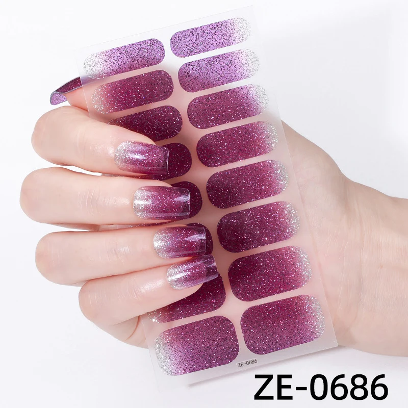 Glitter Ombre Nagelwraps 1790954415