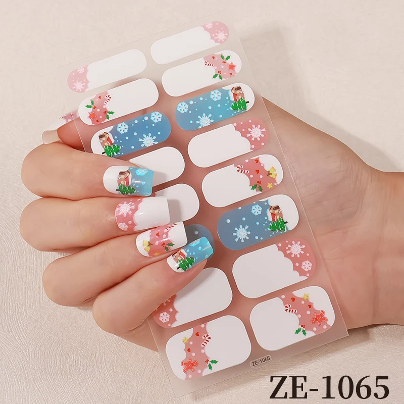 Blumen Design Nagelkunst Wraps