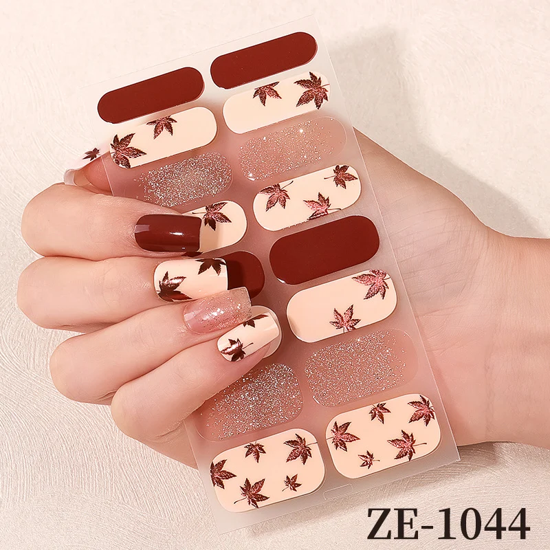 Blumen Design Nagelkunst Wraps