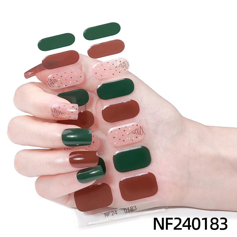 Festliche Nagelkunstaufkleber