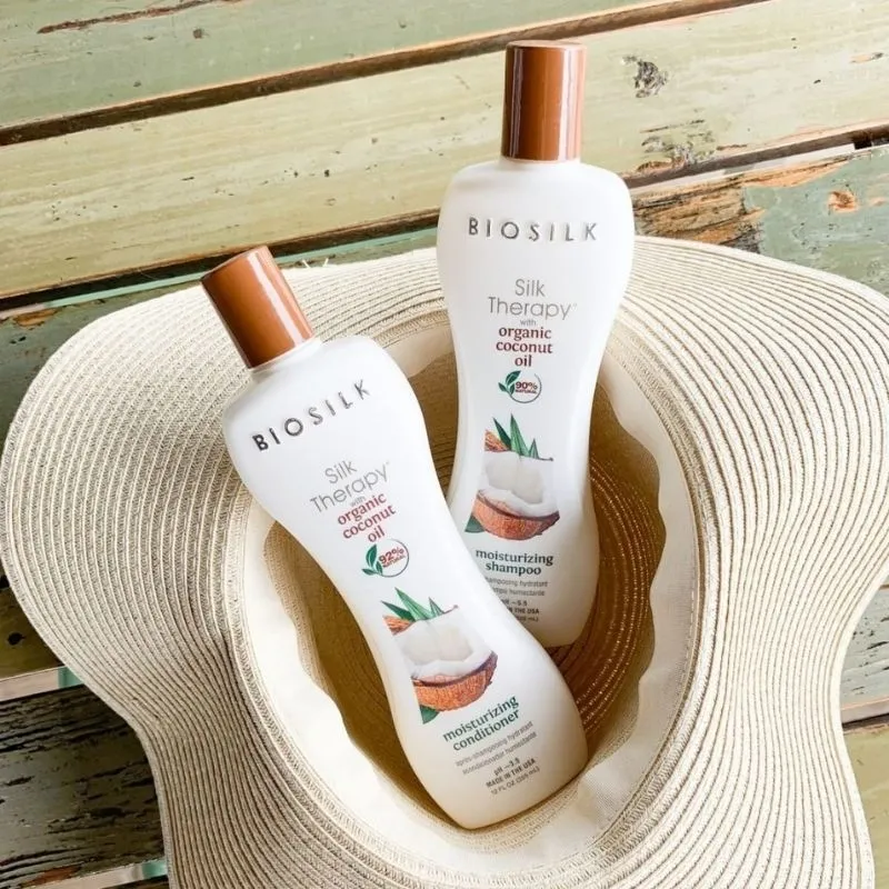 Biosilk Silk Therapy Kokosnussöl Feuchtigkeitsspendendes Shampoo 355ml