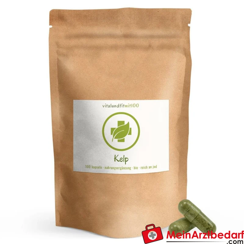 Kelp Kapseln 100 µg Jod pflanzliche HPMC-Kapseln vegan
