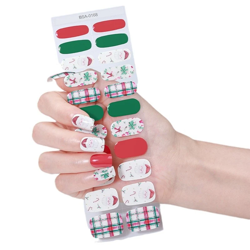 Festliche Ferien Nagel Wraps