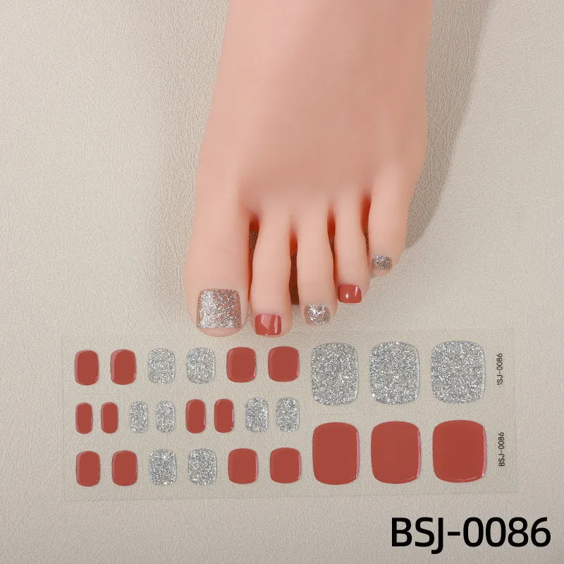 Elegante Fußnagelaufkleber