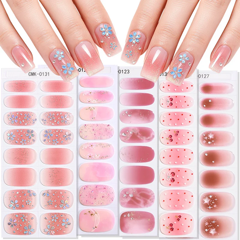 Elegante Ombre-Nagelsticker