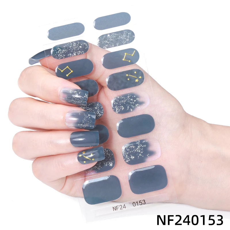 Elegante French Tip Nagelaufkleber