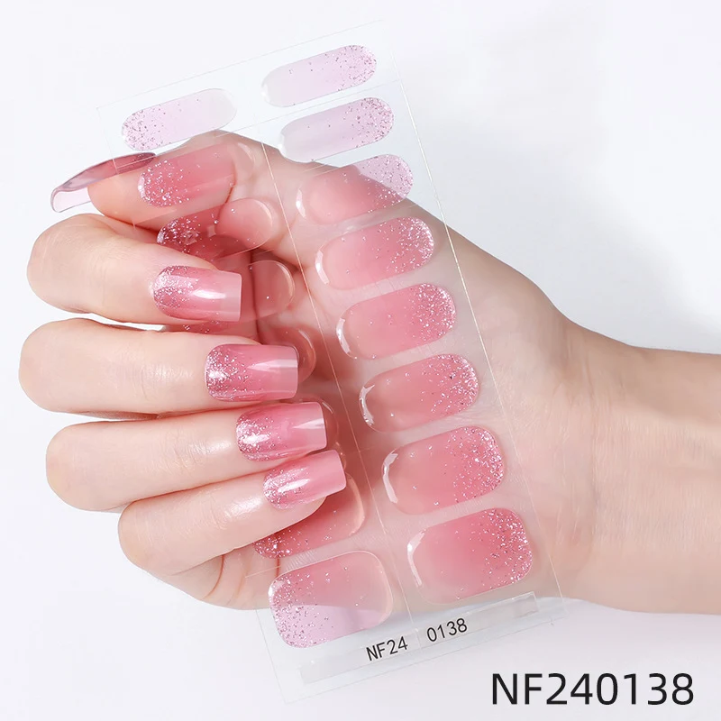 Elegante French Tip Nagelaufkleber
