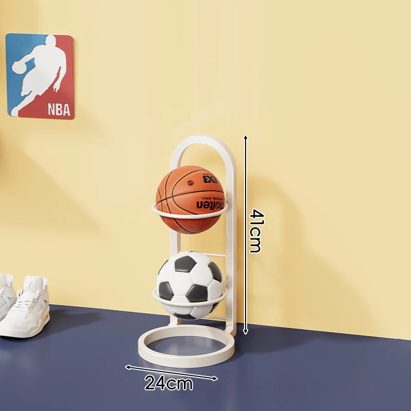 Mehrstufiges vertikales Sportballlagerregal mit Wandmontageoption