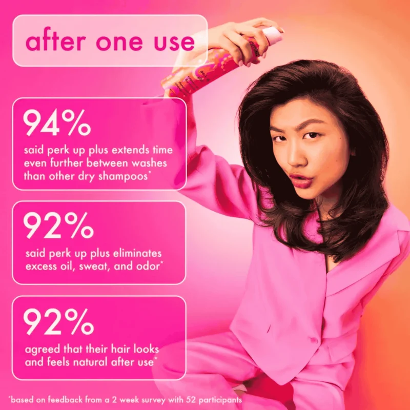 amika perk up plus verlängertes sauberes Trockenshampoo
