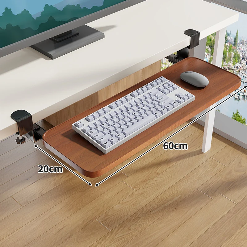 Untertisch-Rollende ergonomische Tastatur- und Mausablage mit Klemmbefestigung