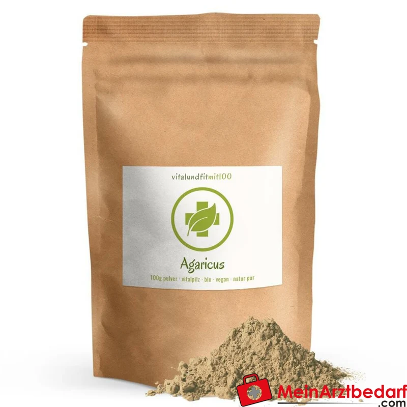 Agaricus blazei Pulver 100 g, Vitalpilz Nahrungsergänzung ()