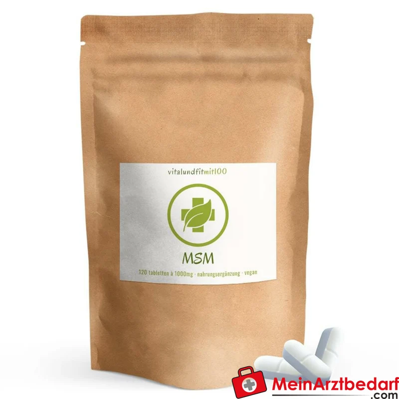 vitalundfitmit100 MSM 1000 mg Tabletten 120 Stück