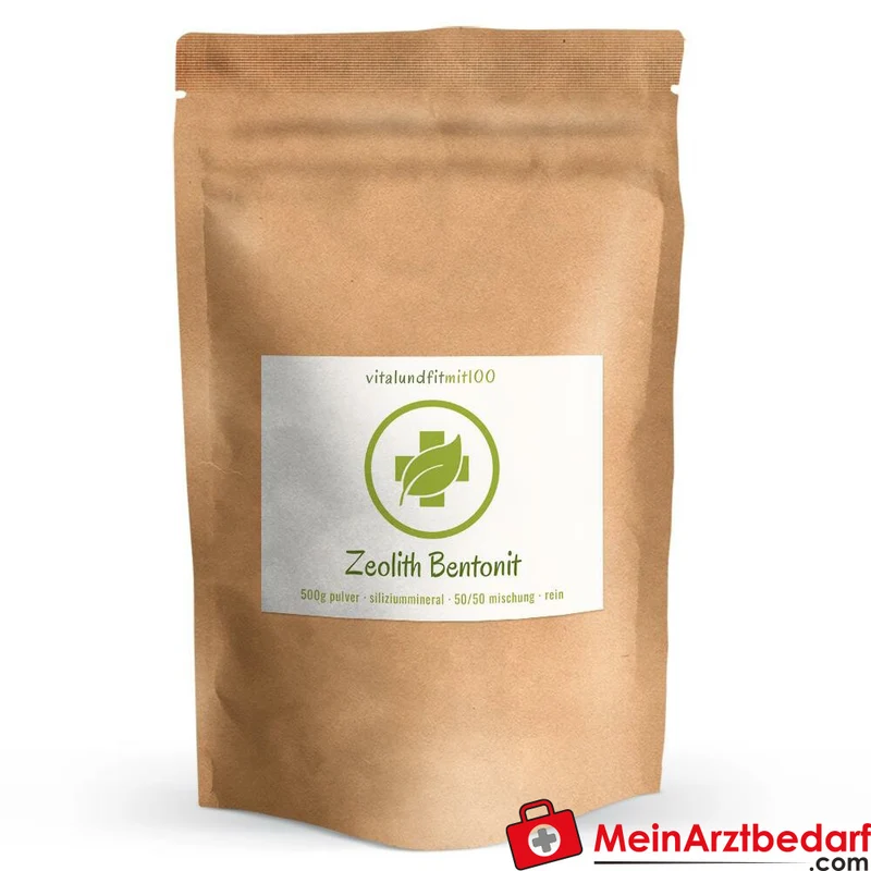 Zeolith-Bentonit Pulver 50/50 Klinoptilolith / Montmorillonit 500 g